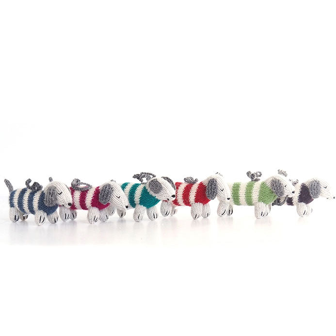 Dachsund in Sweater Ornament (Assorted Colors)