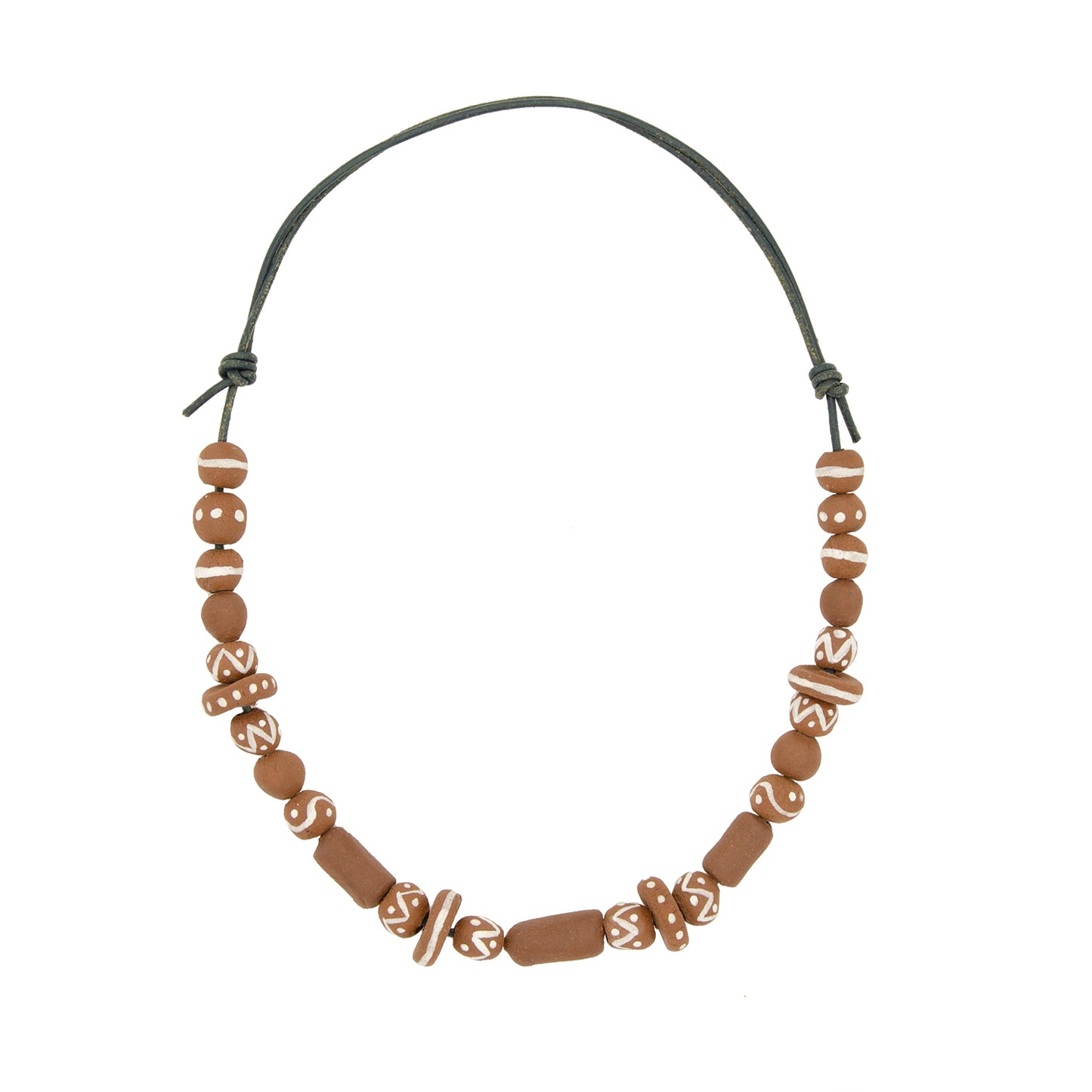 Beaded Neckpiece by Perro y Arena - Dark Brown