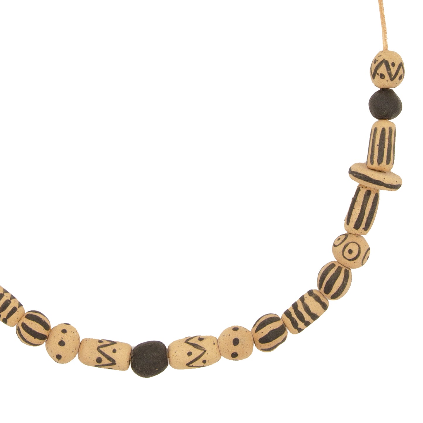 Beaded Neckpiece by Perro y Arena - Light Tan