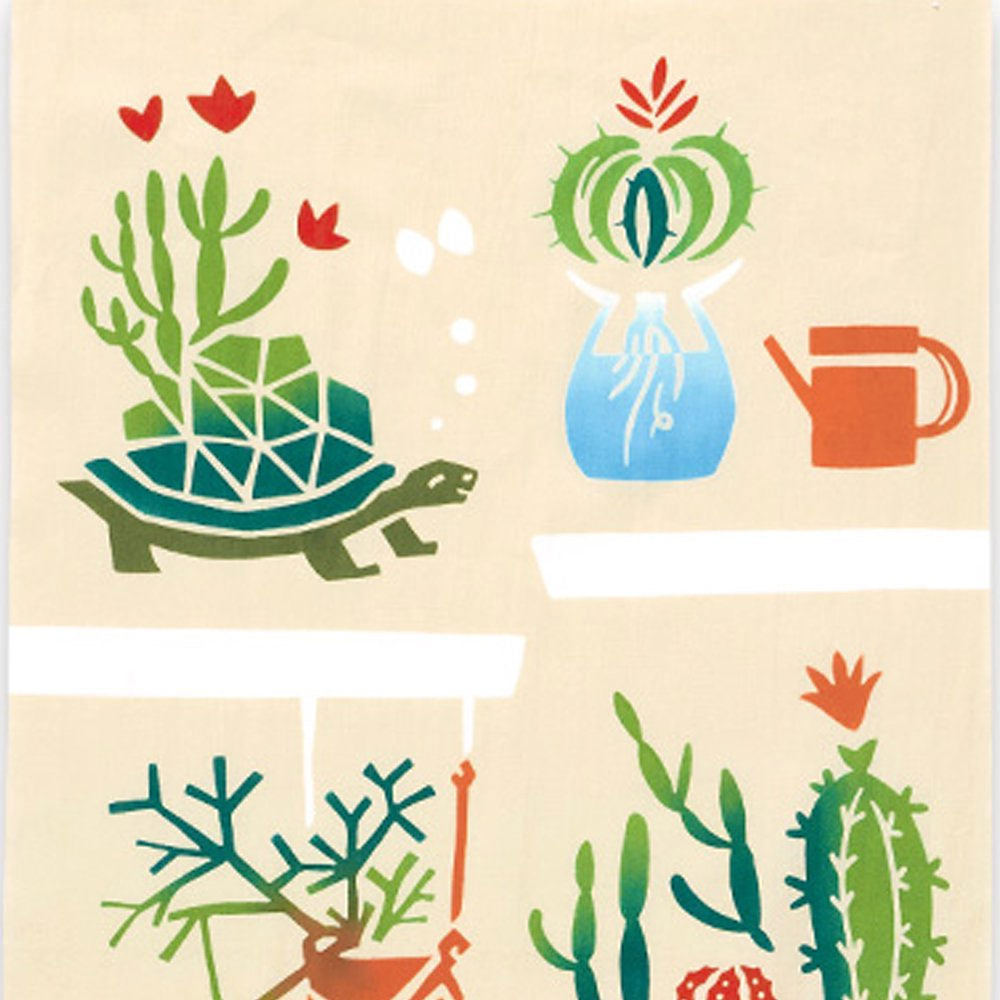 Tenugui Utility Cloth - Cactus