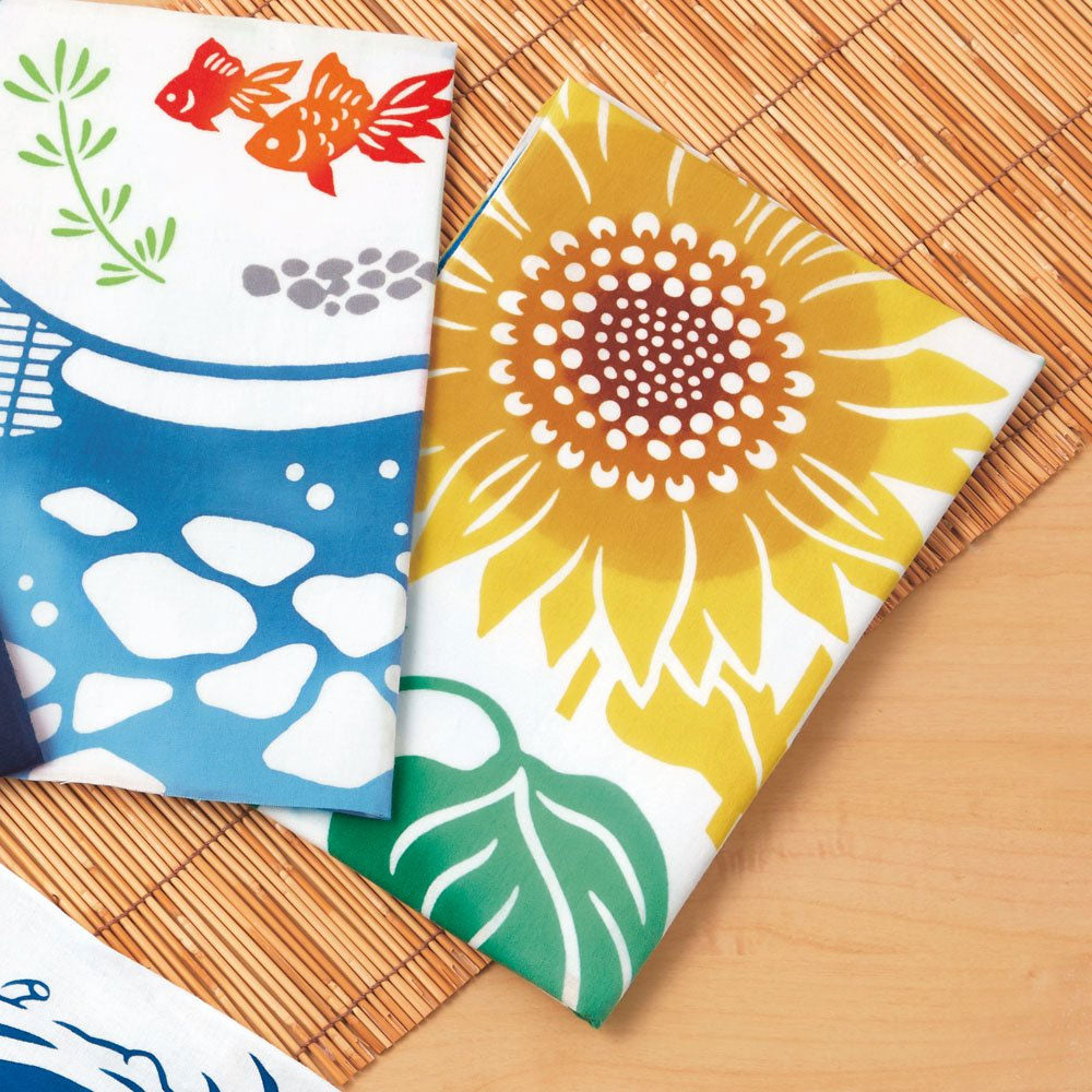 Tenugui Utility Cloth - Sunflower Field