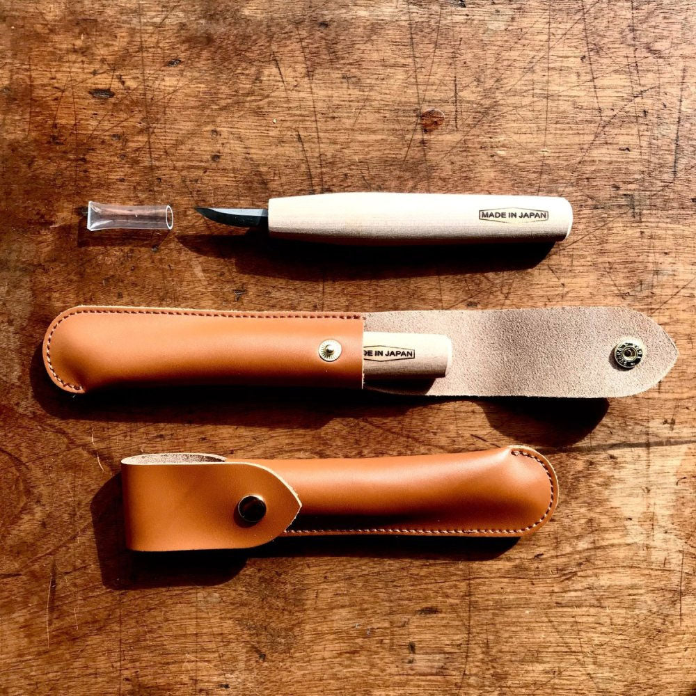Carving Knife with Leather Case