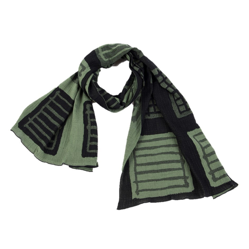 Warps and Wefts Wide Scarf by NUNO