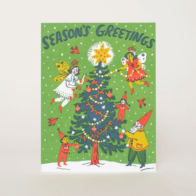 Season's Greetings Fairy Card