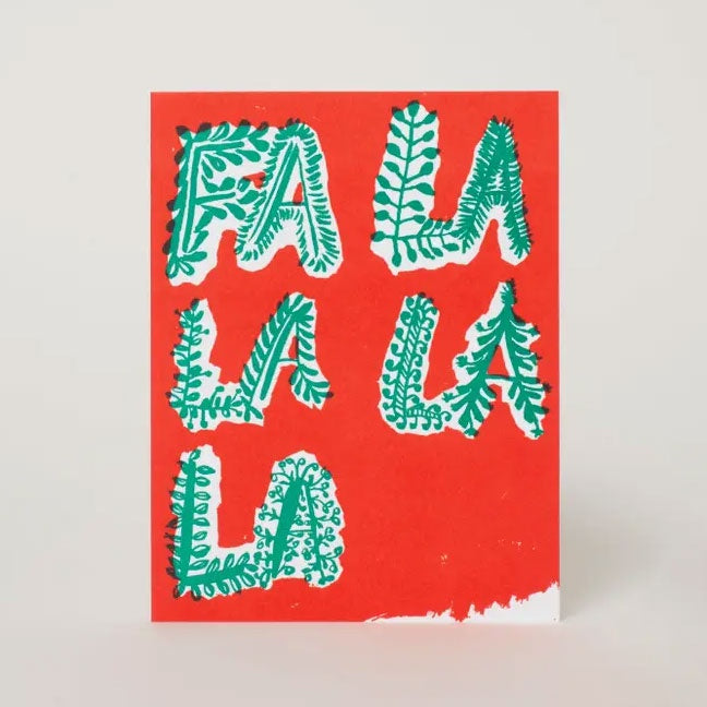 Fa La La La La Card