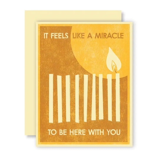 Hanukkah Miracle Menorah Card