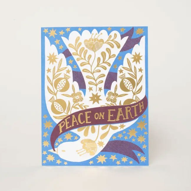 Peace on Earth Decorative Dove Card