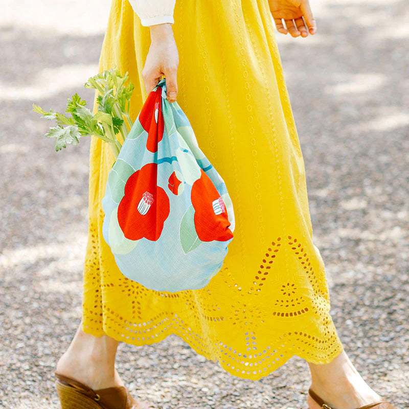 Furoshiki - Camellia Turquoise