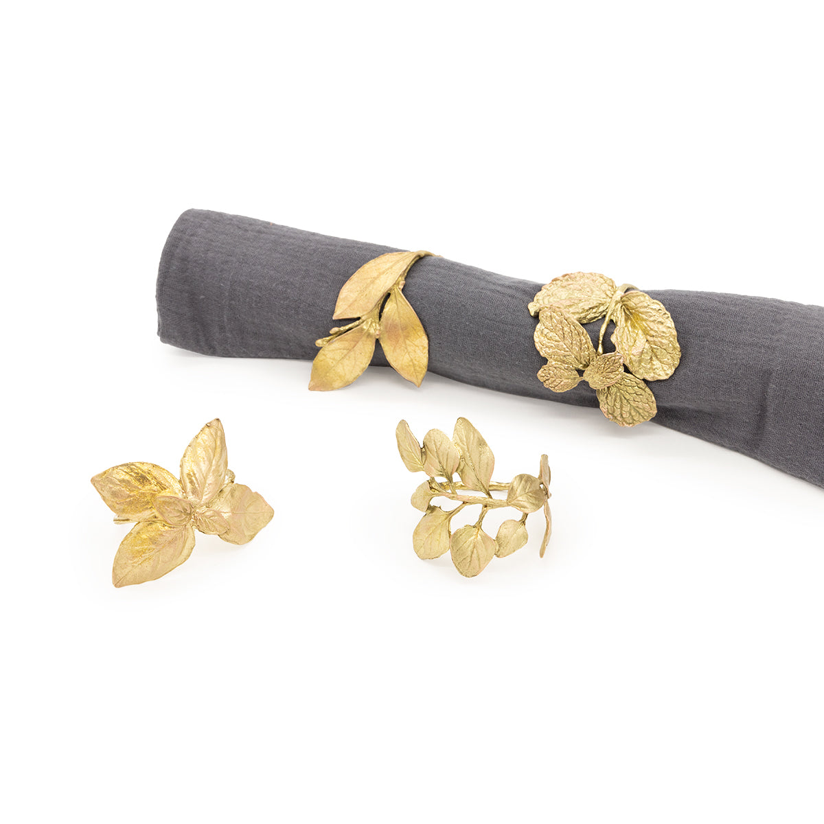 Herb Napkin Rings - Gold