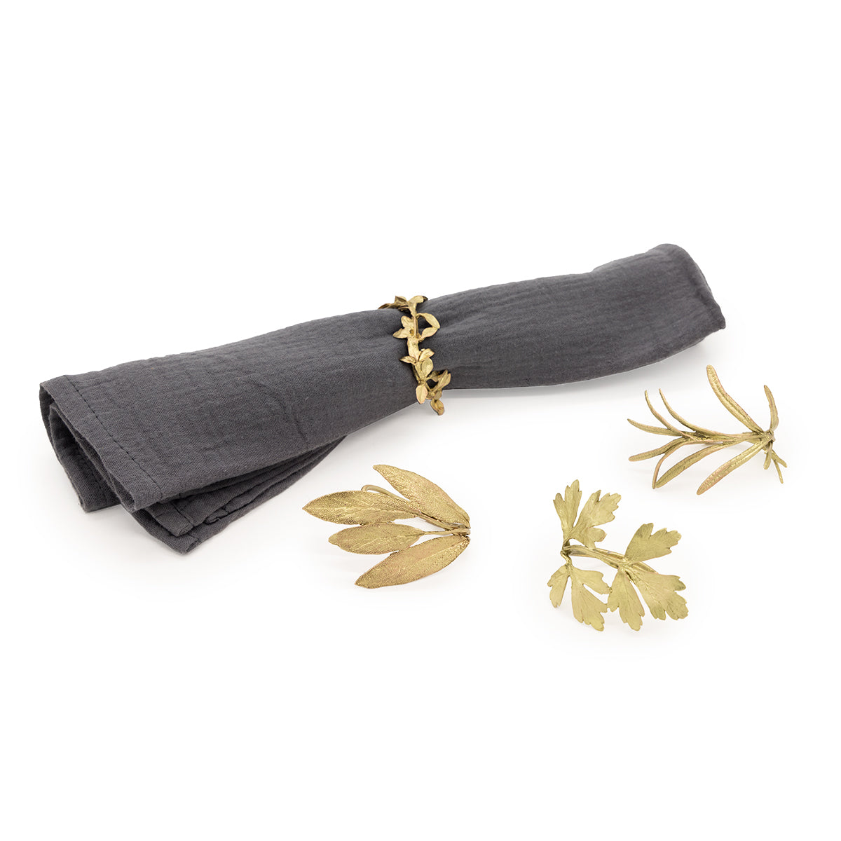 Herb Napkin Rings - Gold