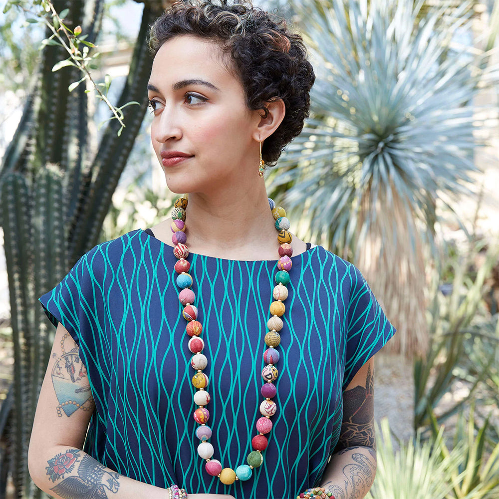 Garland Kantha Necklace