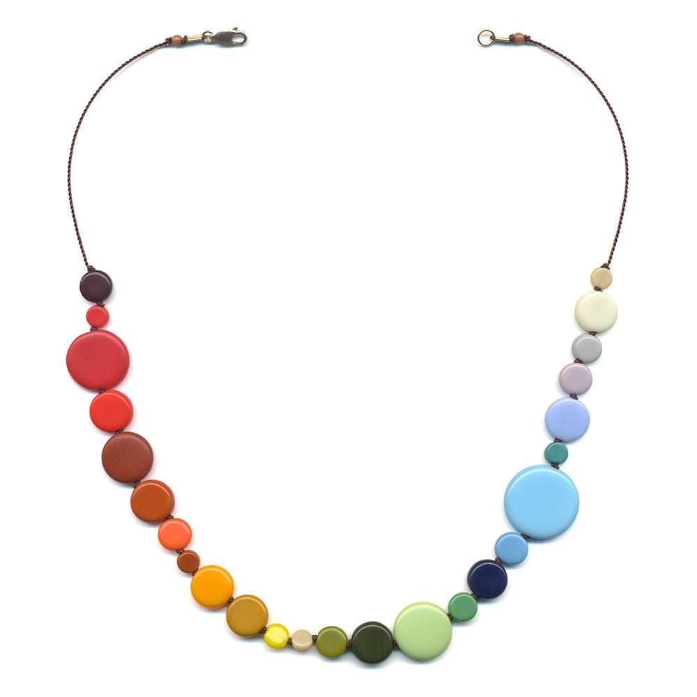 Rainbow Dots Necklace by I. Ronni Kappos