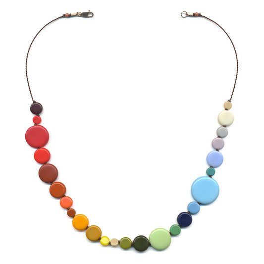 Rainbow Dots Necklace by I. Ronni Kappos