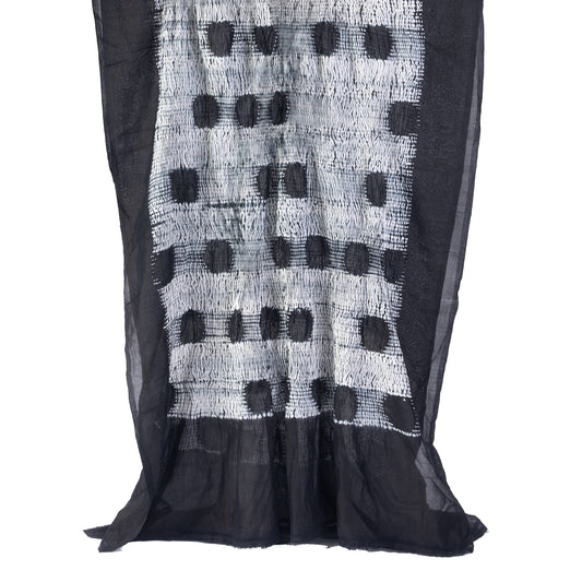 Zul Missing Dot Scarf - Black and White