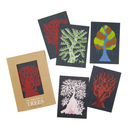The Night Life of Trees - Handmade Card Set