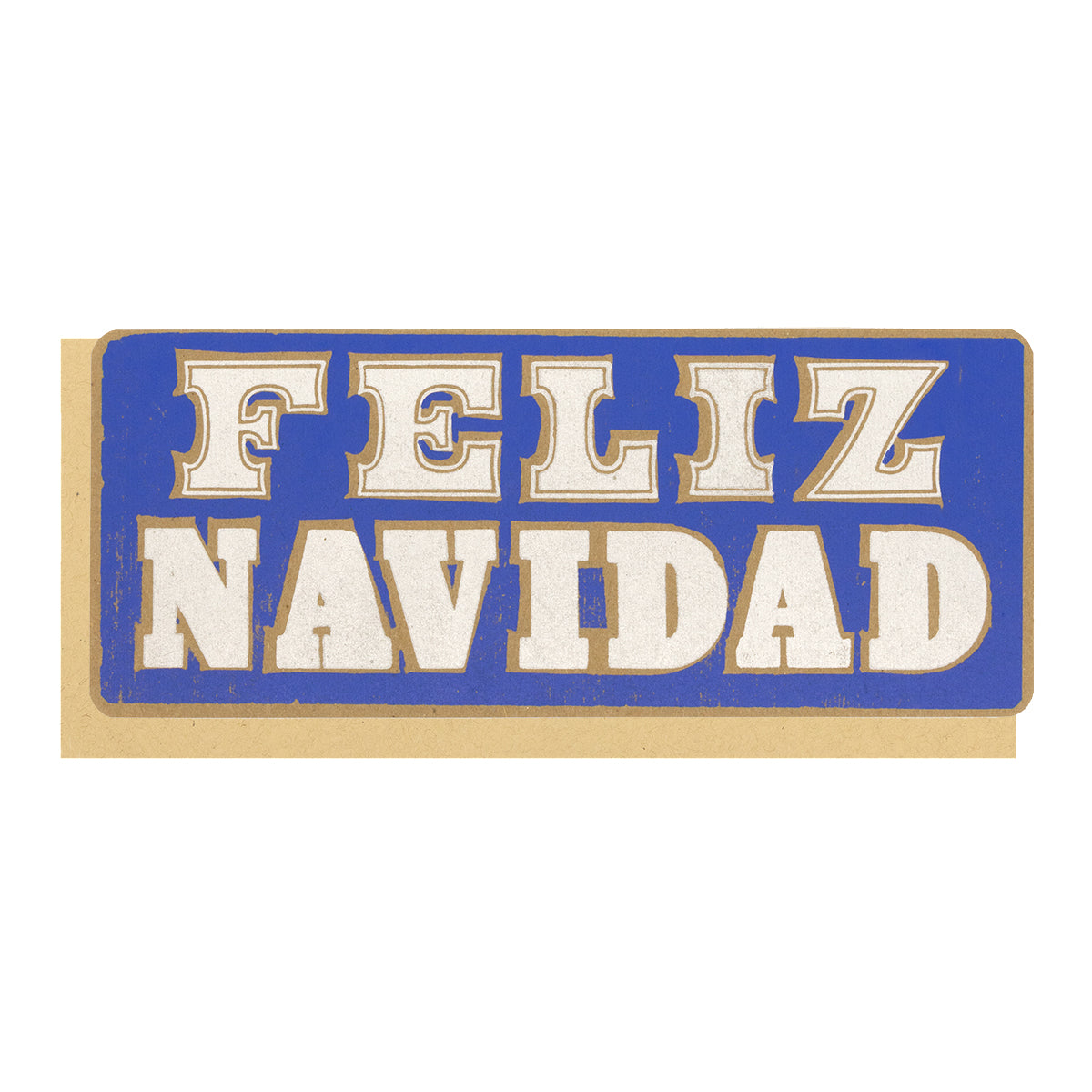 Feliz Navidad Letterpress Card