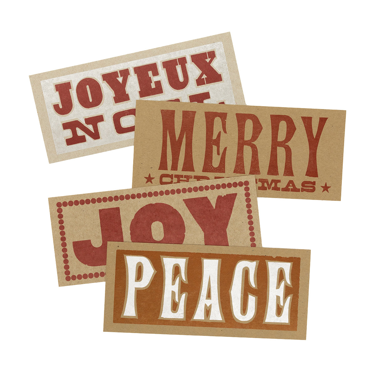 Letterpress Holiday Card Assortment (12 pack)