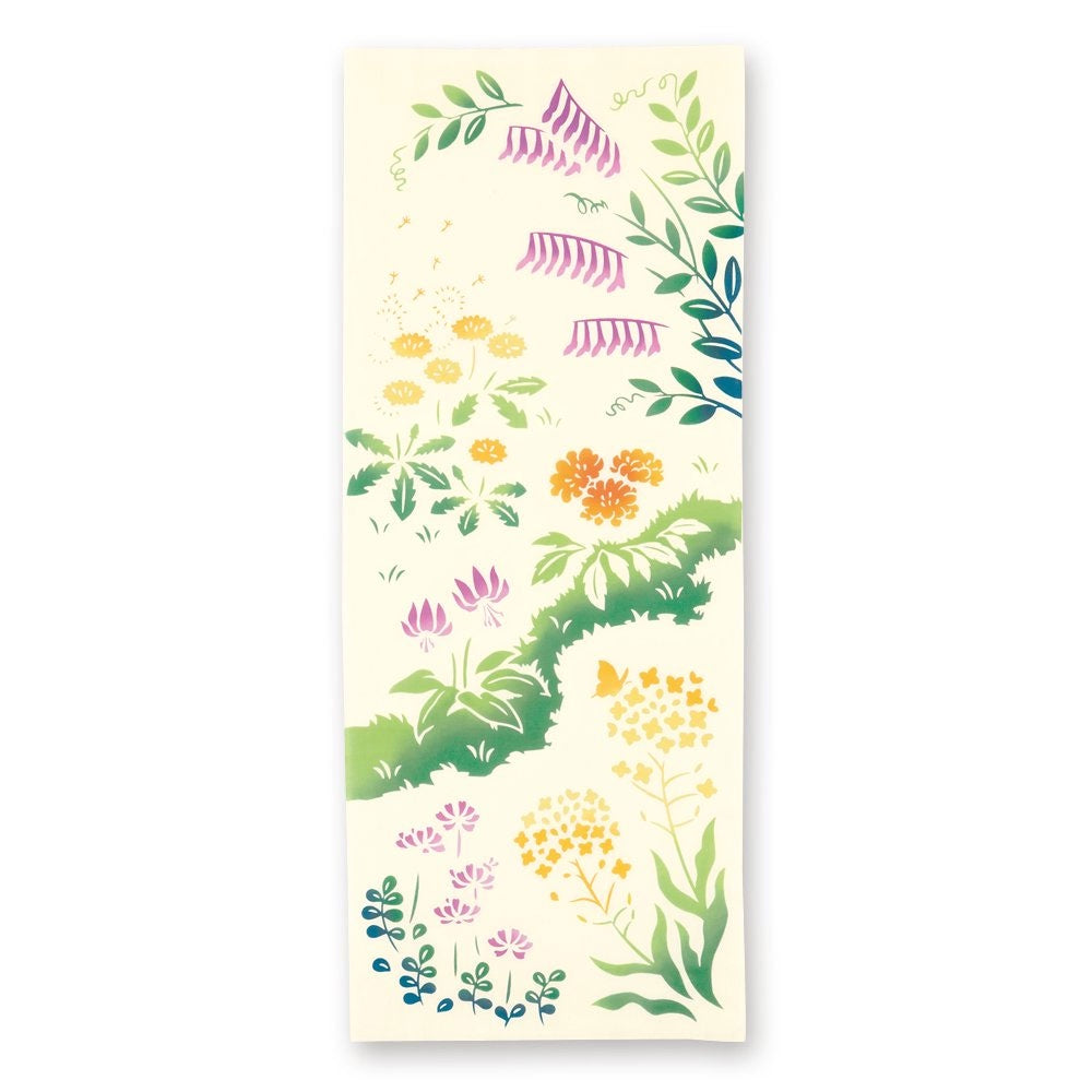 Tenugui Utility Cloth - Spring Flowers