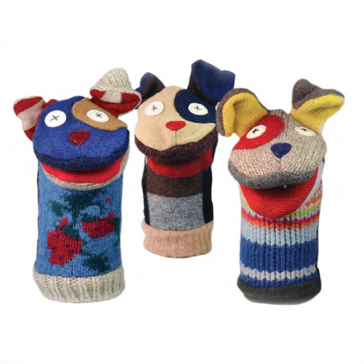 Reclaimed Wool Hand Puppets
