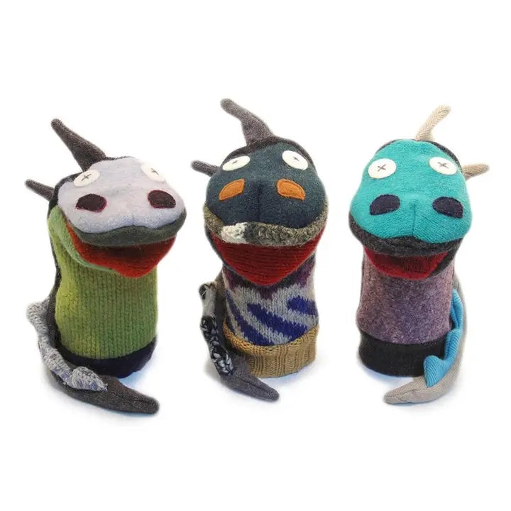 Reclaimed Wool Hand Puppets