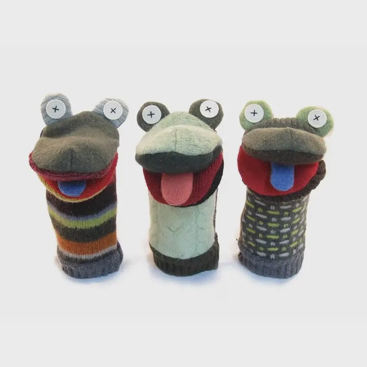 Reclaimed Wool Hand Puppets