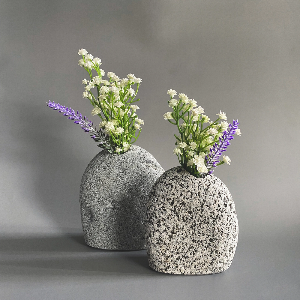 Natural Stone Vase - Medium