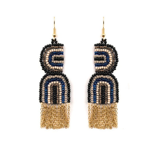U Turn Beaded Earrings - assorted