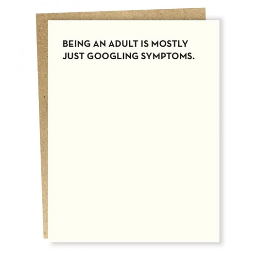 Being An Adult Greeting Card
