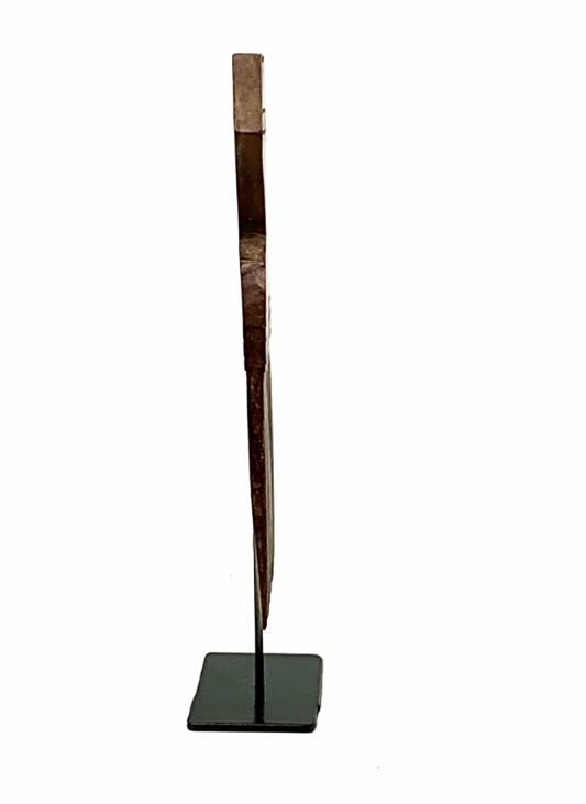 Baule Wood Comb on Stand with Handle - Ivory Coast