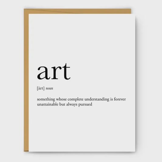 Art Definition Card