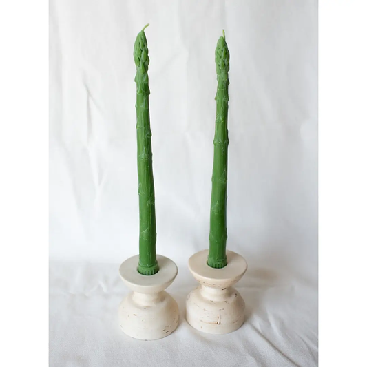 Beeswax Asparagus Tapers