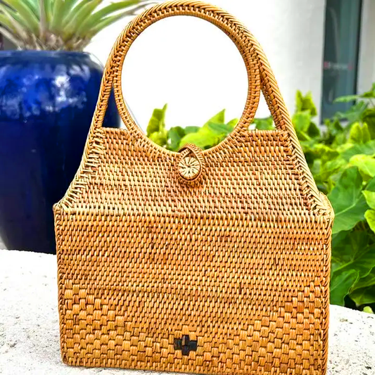 Ata Vine Round Handle Handbag