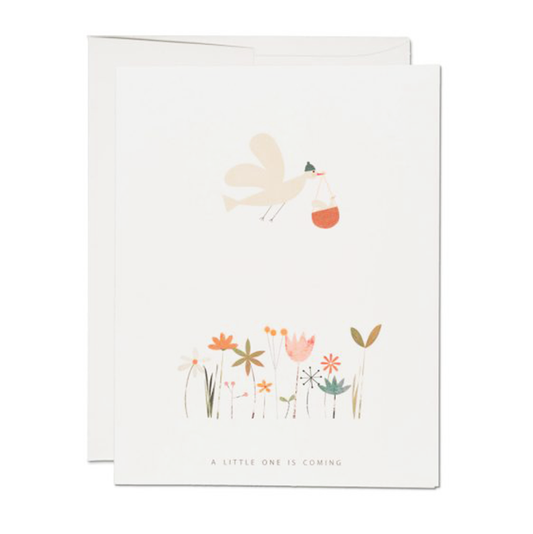 Birdie In A Basket Greeting Card