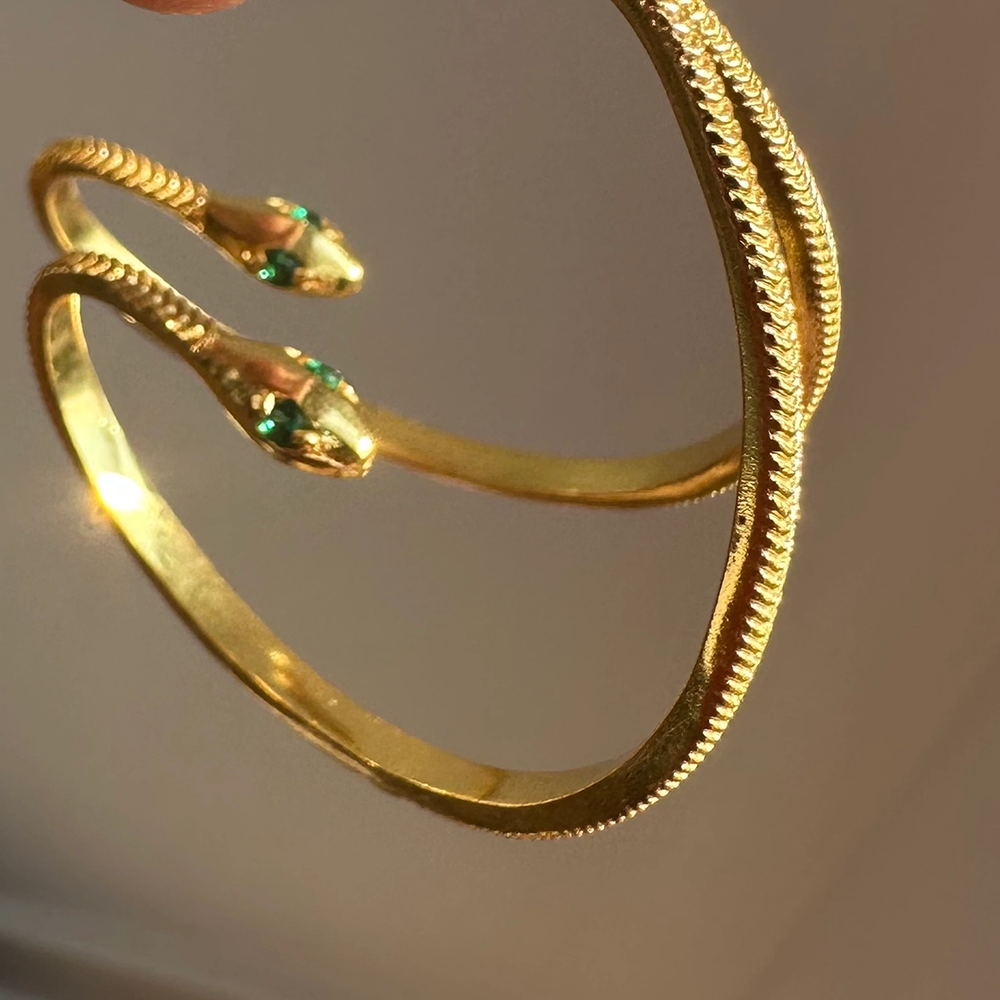 Baby Snake Hoop Earrings