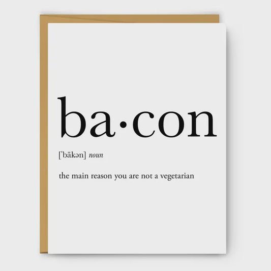 Bacon Definition Card