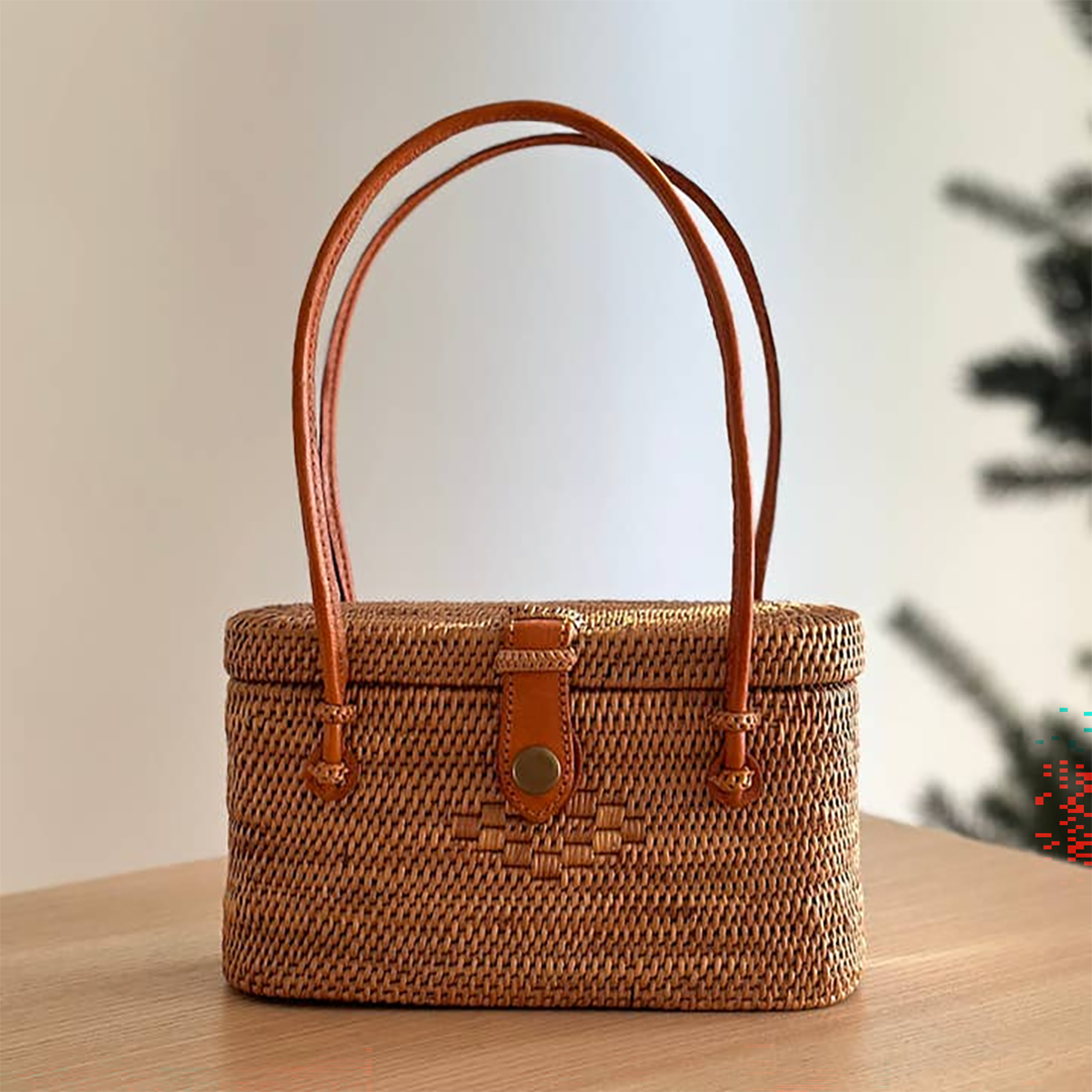 Bali Rattan Handbag - Catania