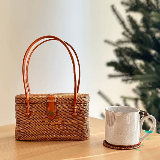 Bali Rattan Handbag - Catania