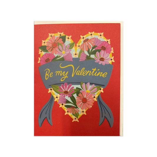 Daisy Heart Valentine's Card