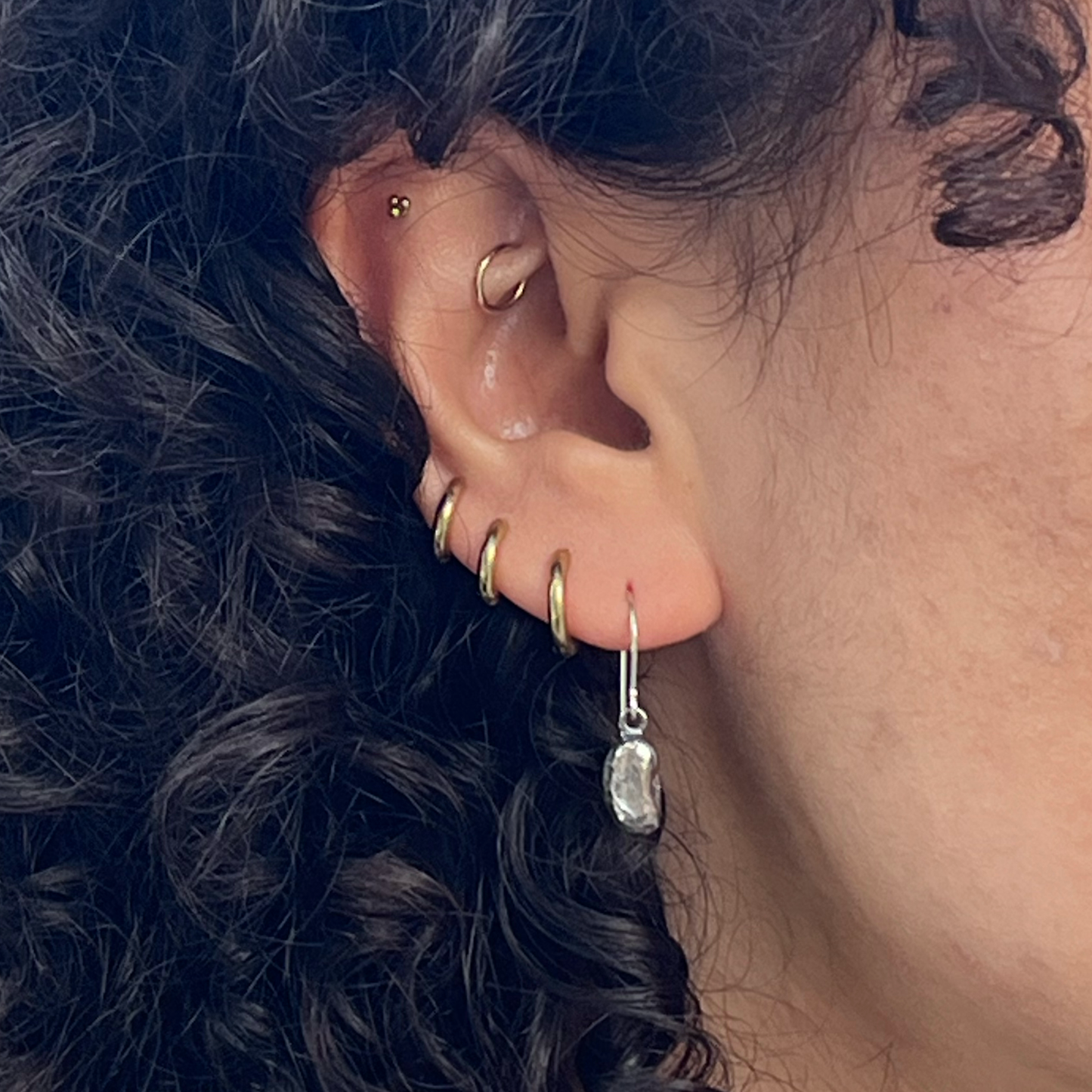 Bean Dangle Earrings by MiCorasol