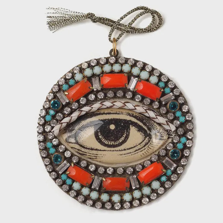 Bejeweled Color Pop Eye Ornament