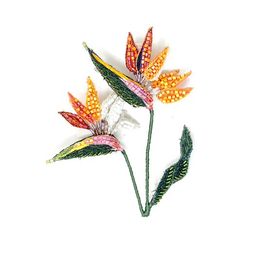 Bird of Paradise Flower Brooch