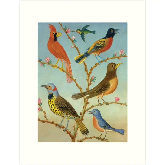 Vintage Birds Greeting Card