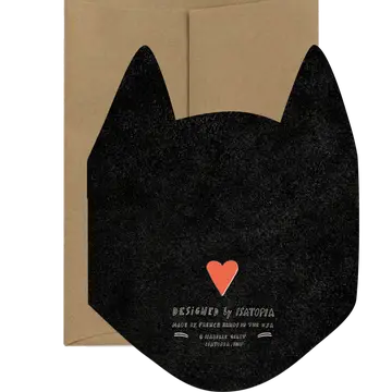 Black Cat Blink Card