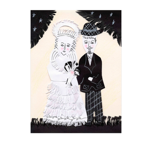 J. Borges Postcard - Wedding Couple