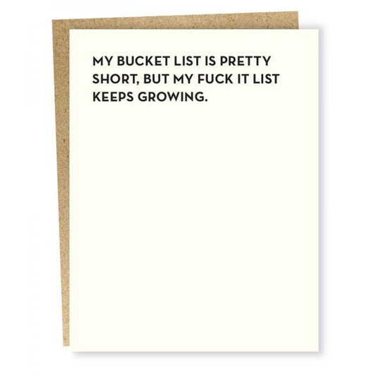 Bucket List Card