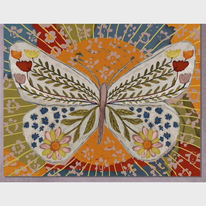 Painted Butterfly Card