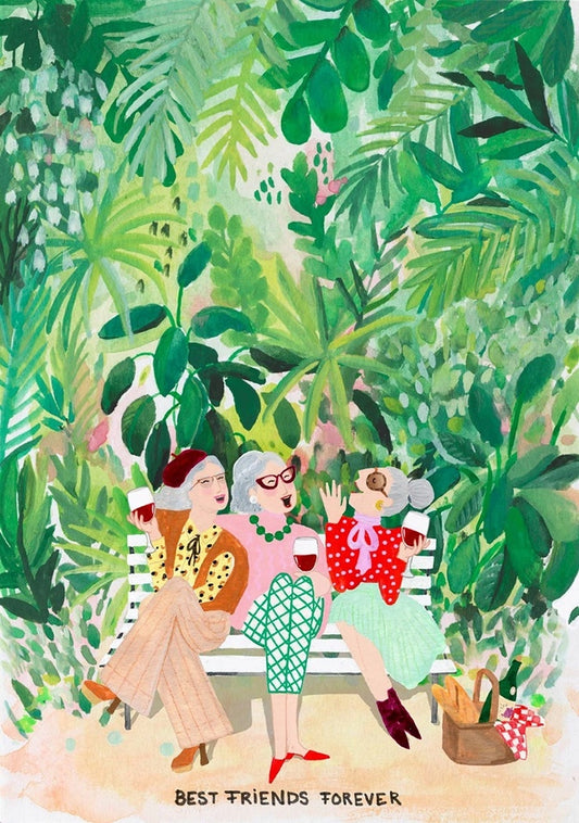 Best Friends Forever - Greeting Card