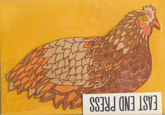 Handprinted Card - Chicken