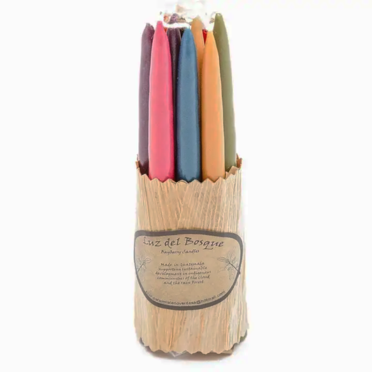 Hand-dipped Myrtle Wax Candles - set 10