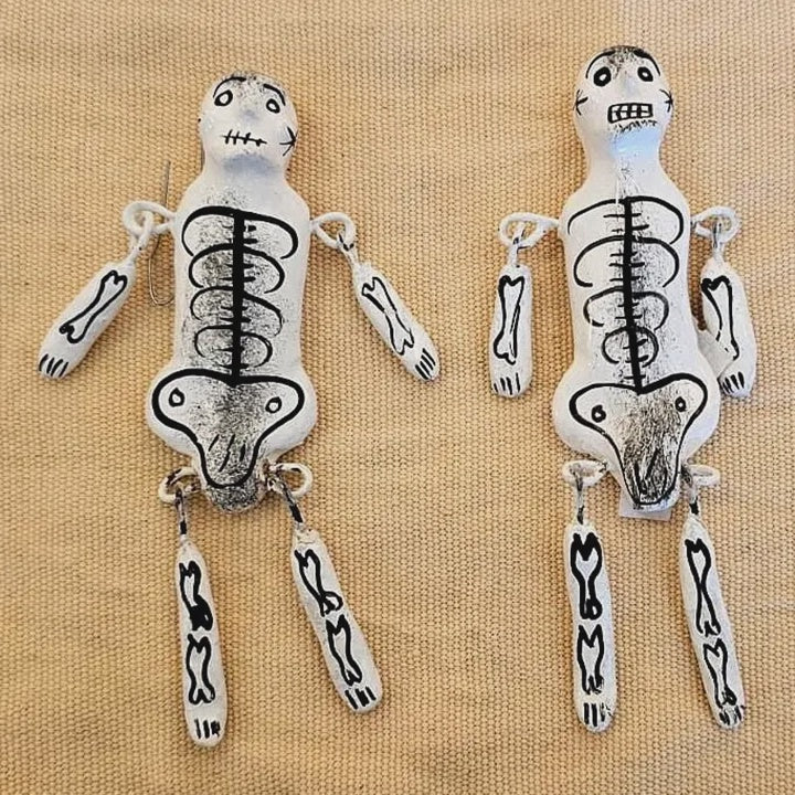 Ceramic Skeleton Ornaments